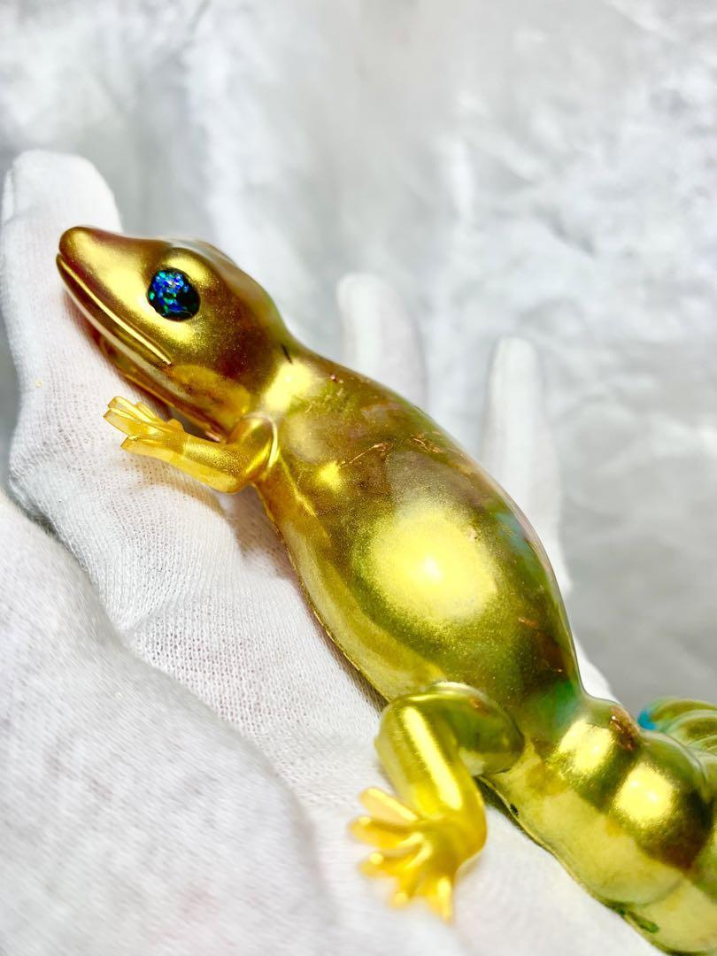 金トカゲ☆オルゴナイト☆彡 最強金運☆神様の遣い☆彡 幸せの 金トカゲ☆オルゴナイト☆彡 最強金運☆神様の遣い☆彡 幸せの