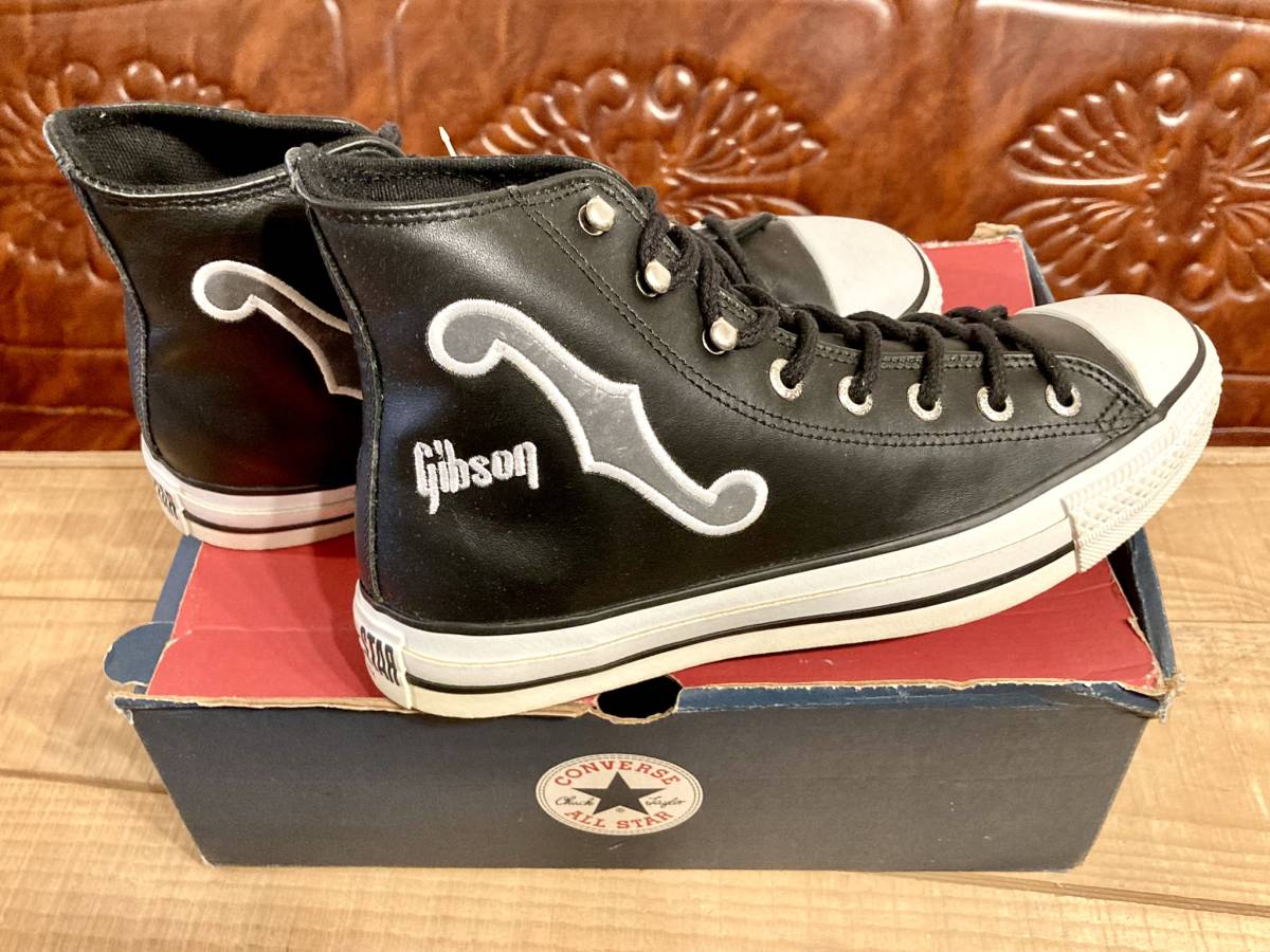 90s!USA!希少レア!!コンバース ALL STAR GIBSON 黒 Hi デッド ギブソン