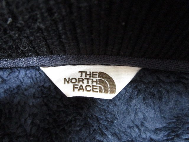 [即日発送]★良品★ THE NORTH FACE WHITE LABEL フリースジップアップジャケット ブルゾン NYJ5JH56 リブ Size98(M) 紺 ネイビー 371_画像3