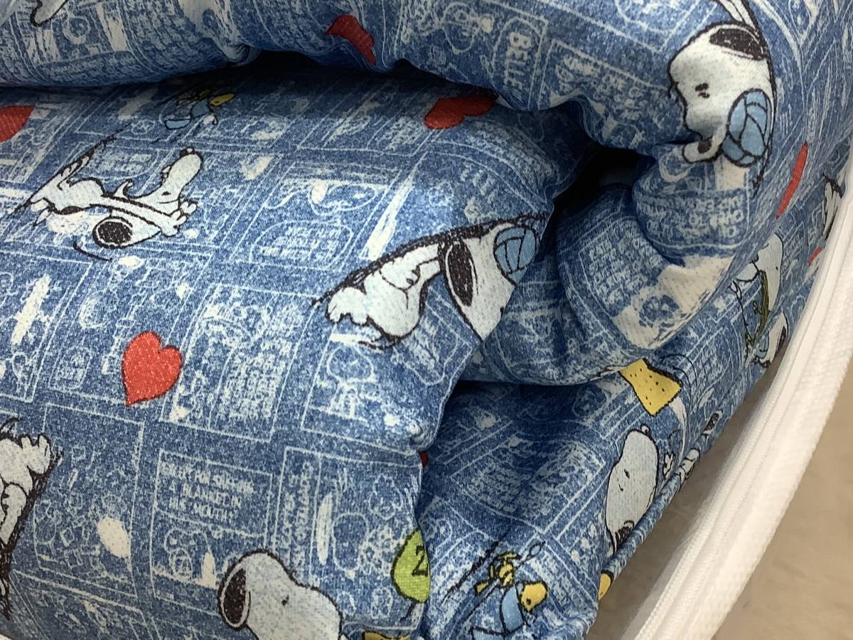  free shipping! new goods! west river . daytime . futon set Snoopy Peanuts blue exclusive use bag attaching 5 point set 