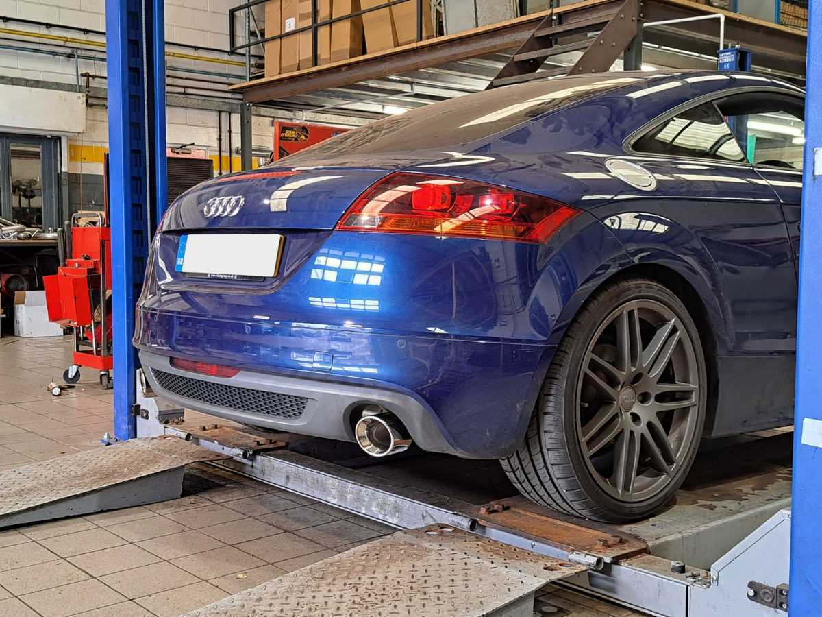 なるトラブ Audi TT 8J Sports Muffler TT用 (Double Type) クワトロ