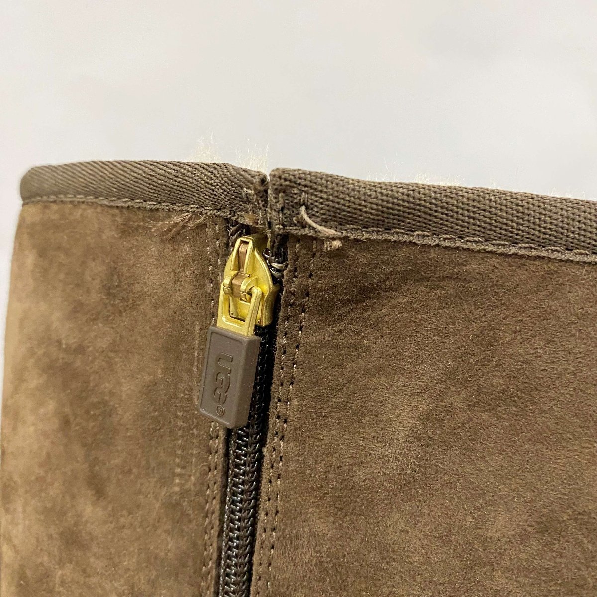 【中古】UGG ロングブーツ 24cm ＜靴＞ シューズ ブラウン ムートン ブラック レディース 女性用 ブランド_画像5