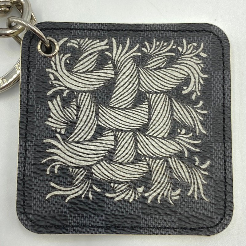 [ used ] Louis * Vuitton MP1621iryu -stroke re rope key ring < small articles > LV Logo key holder charm 