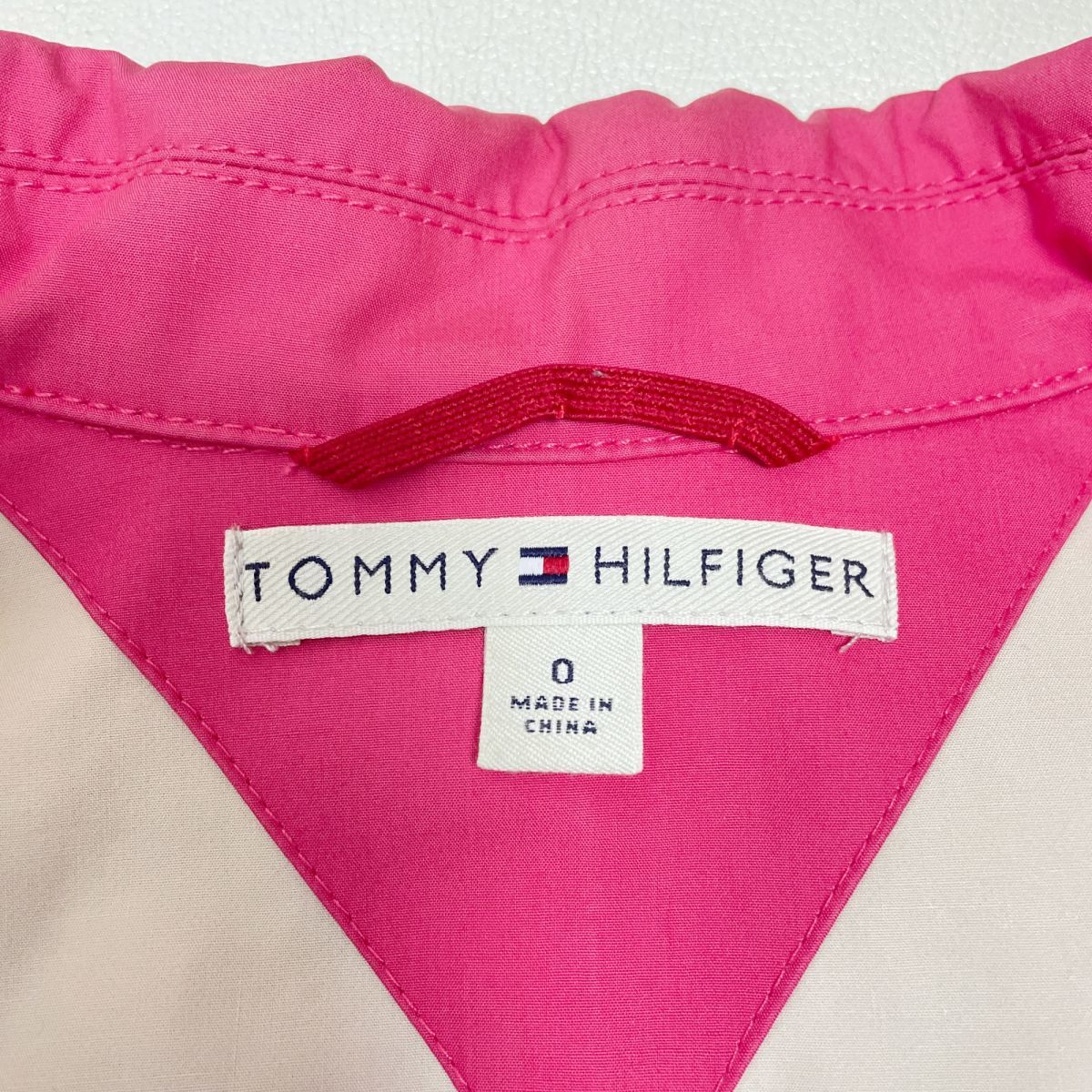 Tommy Hilfiger トミー ヒルフィガー デザインボタン コットンジャケット レディース アウター ピンク サイズ0*ZB200_画像8