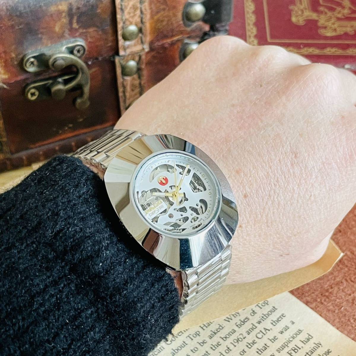 71 RADO ラドー時計 レディース腕時計 自動巻き時計 デイト 蛇腹ベルト