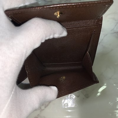 【1品限り】 ルイヴィトン 折財布 ダークブラウン ダミエ グラフィット CA0013 小銭入れ コインケース お札入れ カード入れ LOUIS #B282