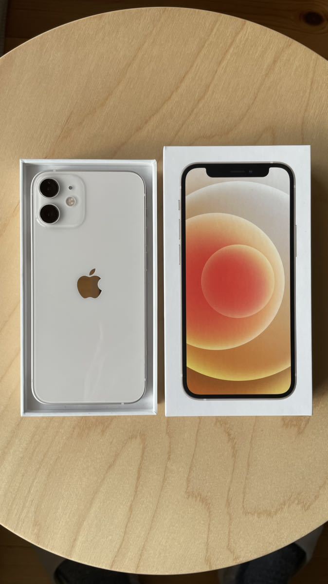 ソフトバン iPhone12 mini 128GB ホワイト [バッテリー100%/画面傷あり