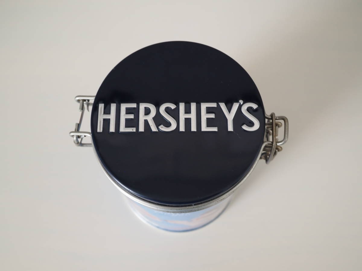 【HERSHEY'S ハーシーズ レトロ ビンテージ デザイン チョコレート 缶 キャニスター 保存 収納 小物入れ インテリア 】_画像5