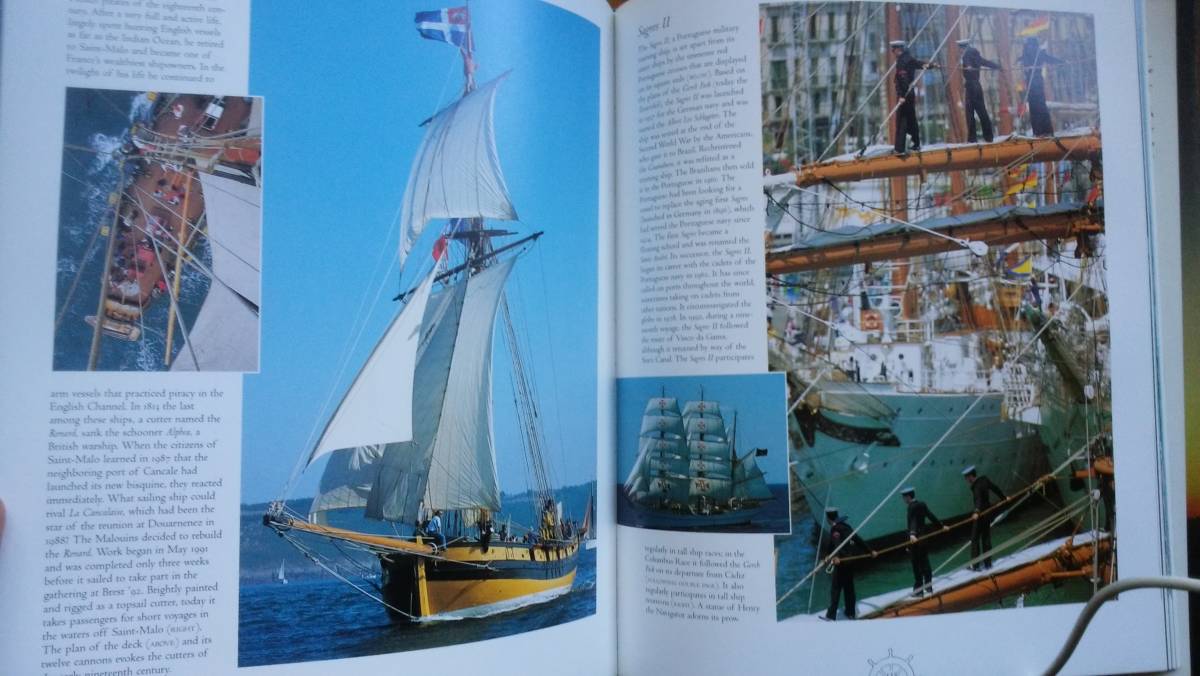 洋書：世界の帆船　　Ollivier Puget 『The World's Great Sailing Ships』　カバーに強いクスミ・天地小口に黄ばみあり、並品です　Ⅵ２_画像6