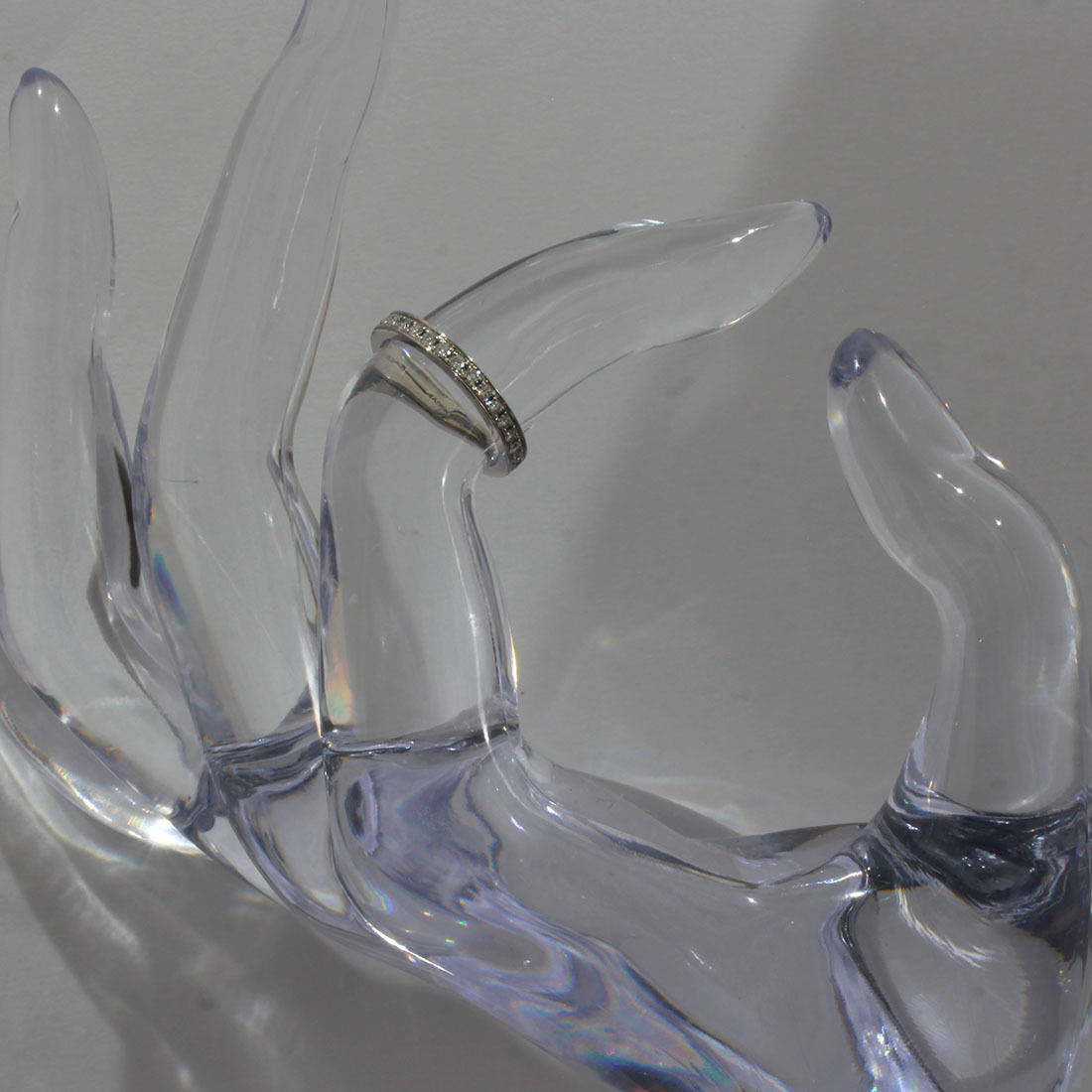 BVLGARI ブルガリ 指輪 ハーフエタニティダイヤリング 45 PT950 D9982