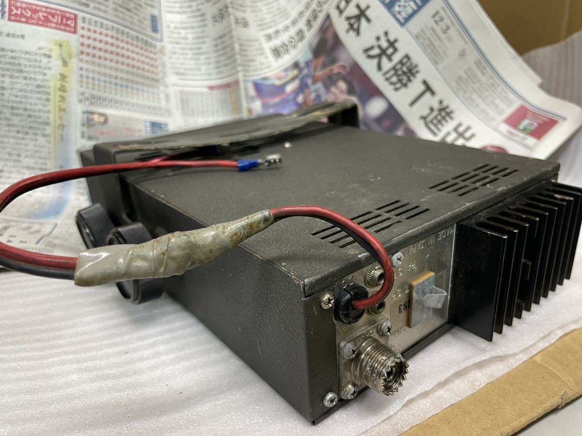 日本電業 SA-280DX AM/SSB 80CH 名機CB無線機 当時もの 通電のみ、その他未確認ジャンク品部品取り、汚れ、傷、サビ、凹み、曲がり_画像9