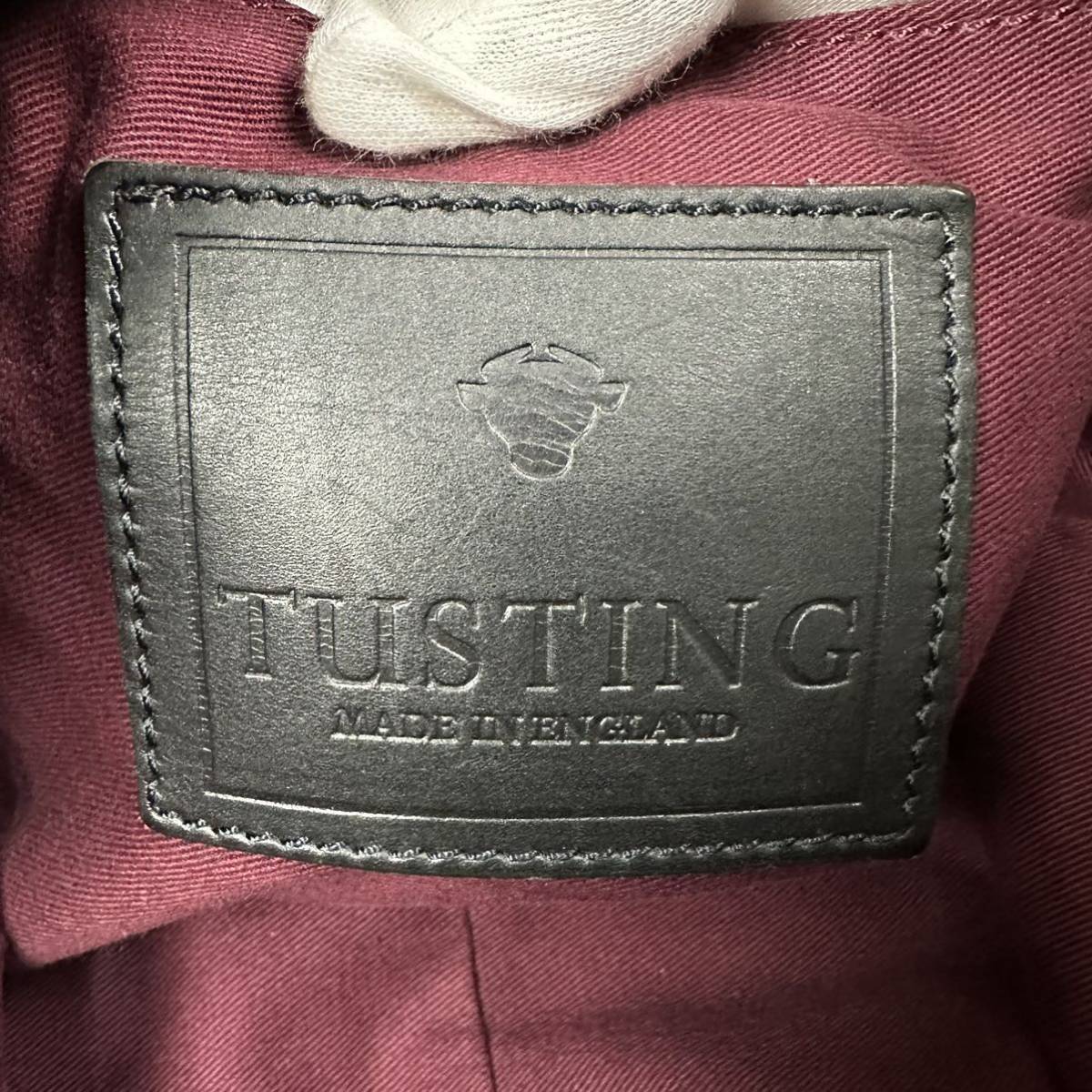 タスティング 【最高の品質】 TUSTING ブリーフケース ビジネスバッグ ショルダーバッグ 2way レザー 編み込み 英国王室御用達 A4収納可能_画像10