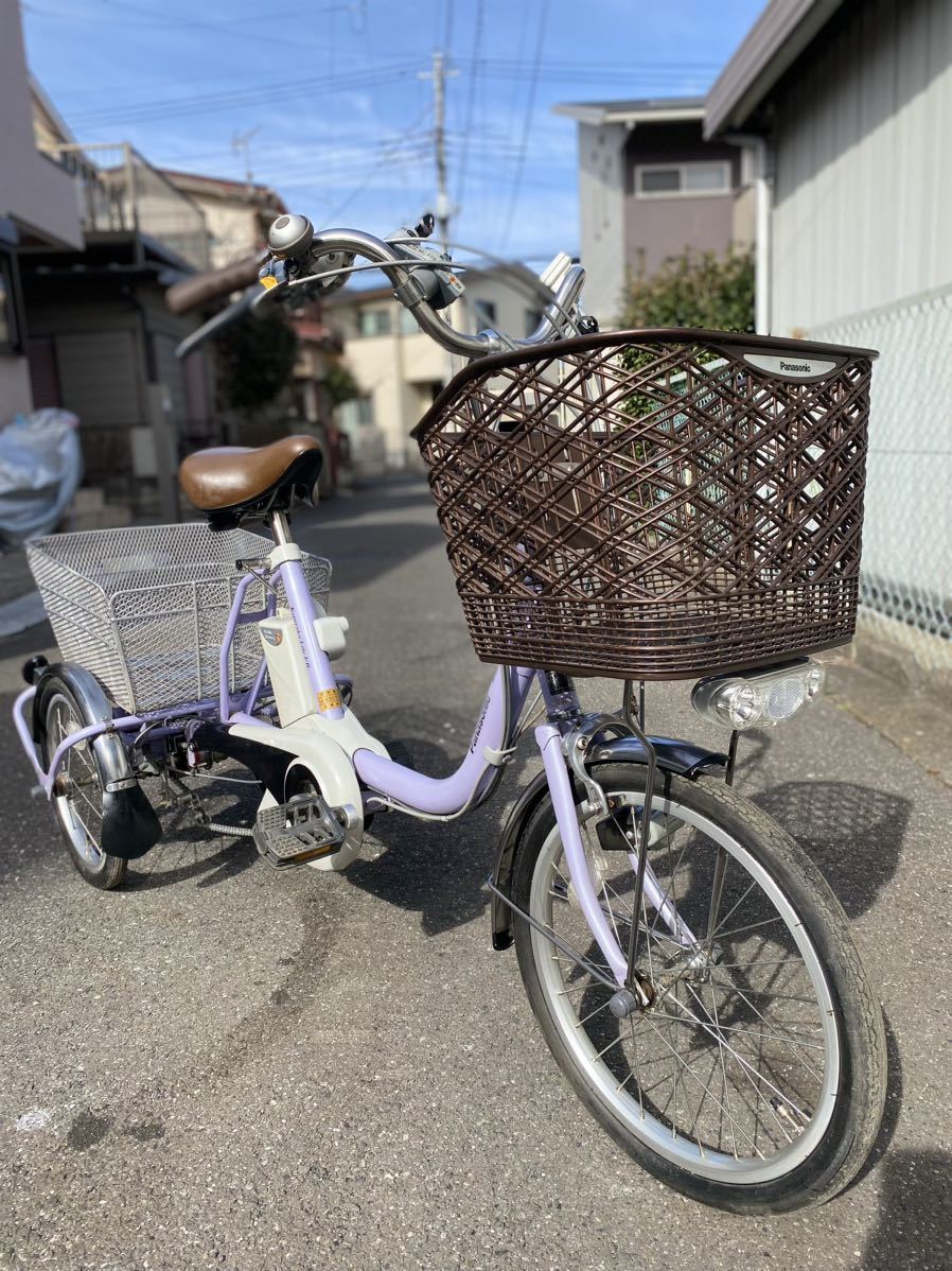 Panasonic karoyaka Life 三輪電動アシスト自転車 16ンチ 内装3段変速 ...