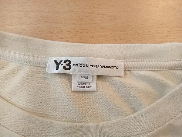 Y-3×adidas ワイスリー×アディダス ECRU M STKD LS TEE fj0407 Mサイズ ベージュ 長袖Tシャツ_画像3