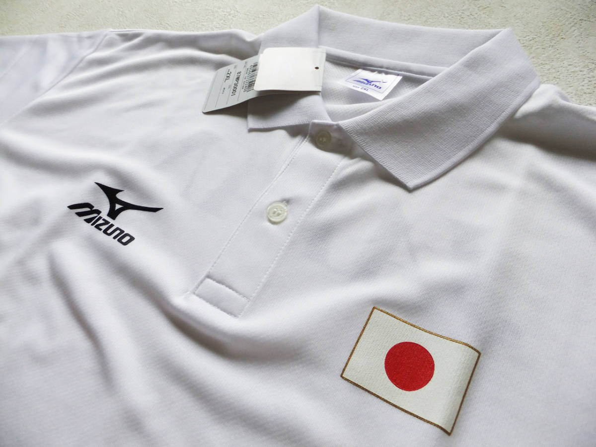 宅配 2XLサイズ 体操 白 ミズノ トレーニング 吸汗速乾 JAPAN 半袖