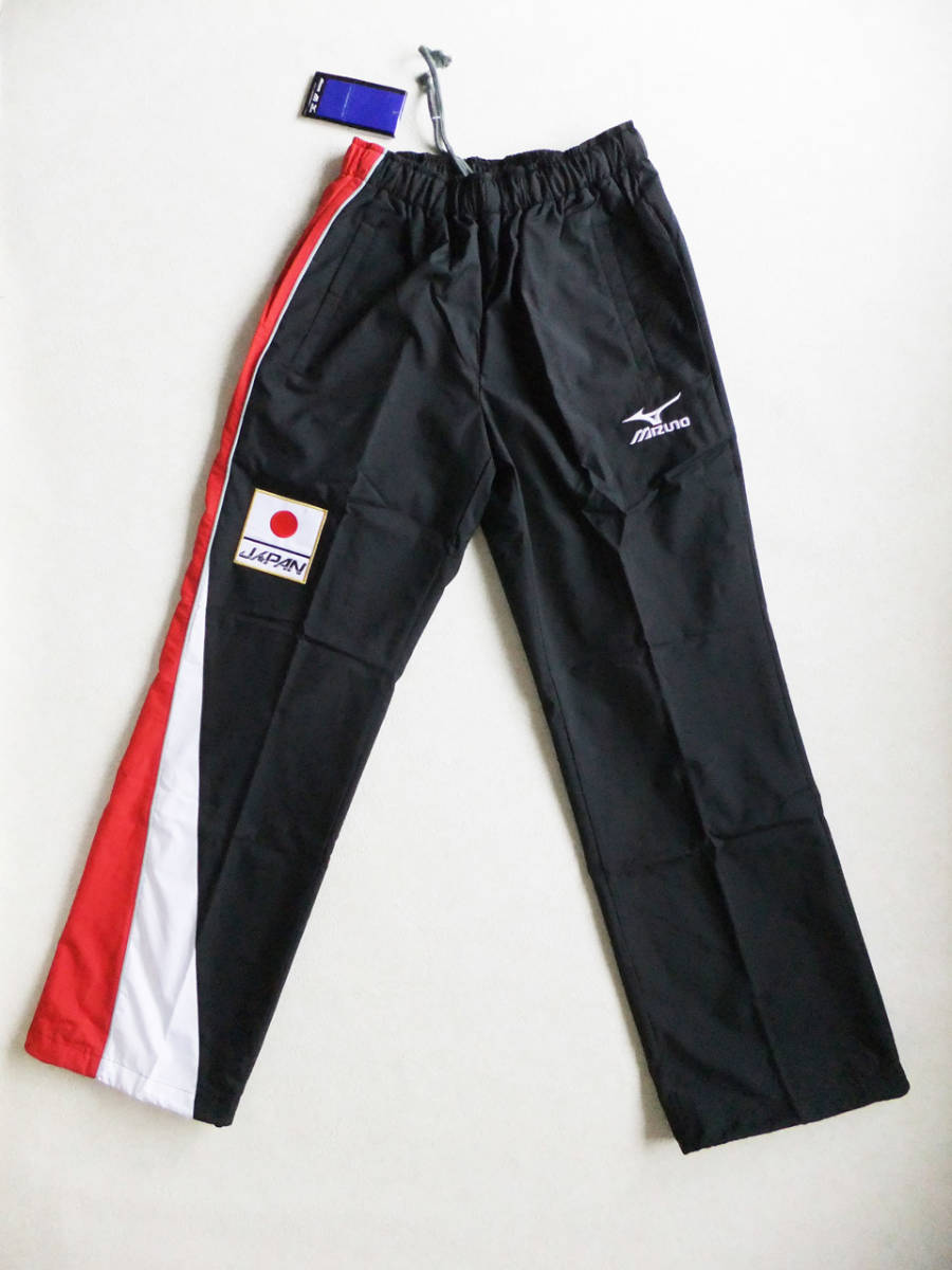 Sサイズ 競泳 水泳 トビウオジャパン 日本代表 日の丸 JAPAN トレーニングクロスパンツ 撥水 ミズノ（ウエスト71～77cm） 黒×赤