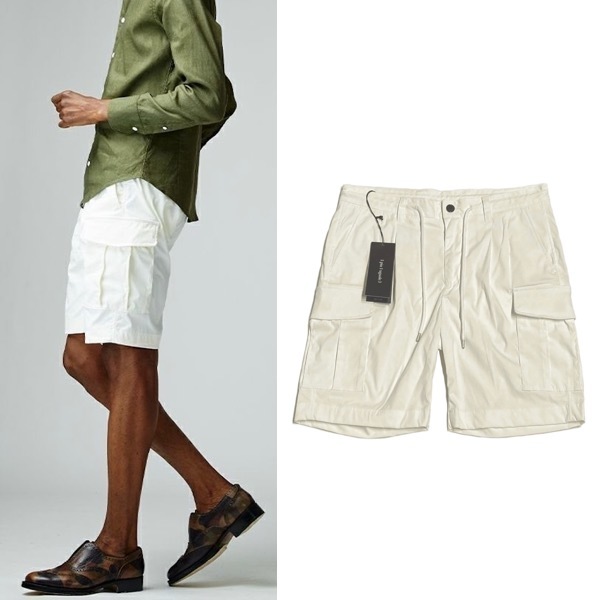 新品6.1万 21SS完売 1piu1uguale3 CARGO SHORTS カーゴ ショーツ パンツ ウノピゥウノウグァーレトレ　wjk  ジュンハシモト AKM