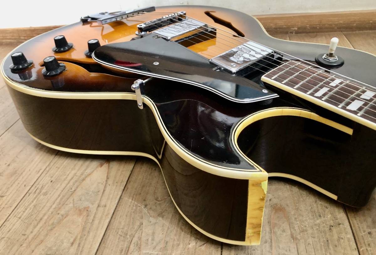 Yahoo!オークション - 名器状態良 Greco S-50 Sunburst フルアコ Yahoo!オークション - 名器状態良 Greco S-50 Sunburst フルアコ