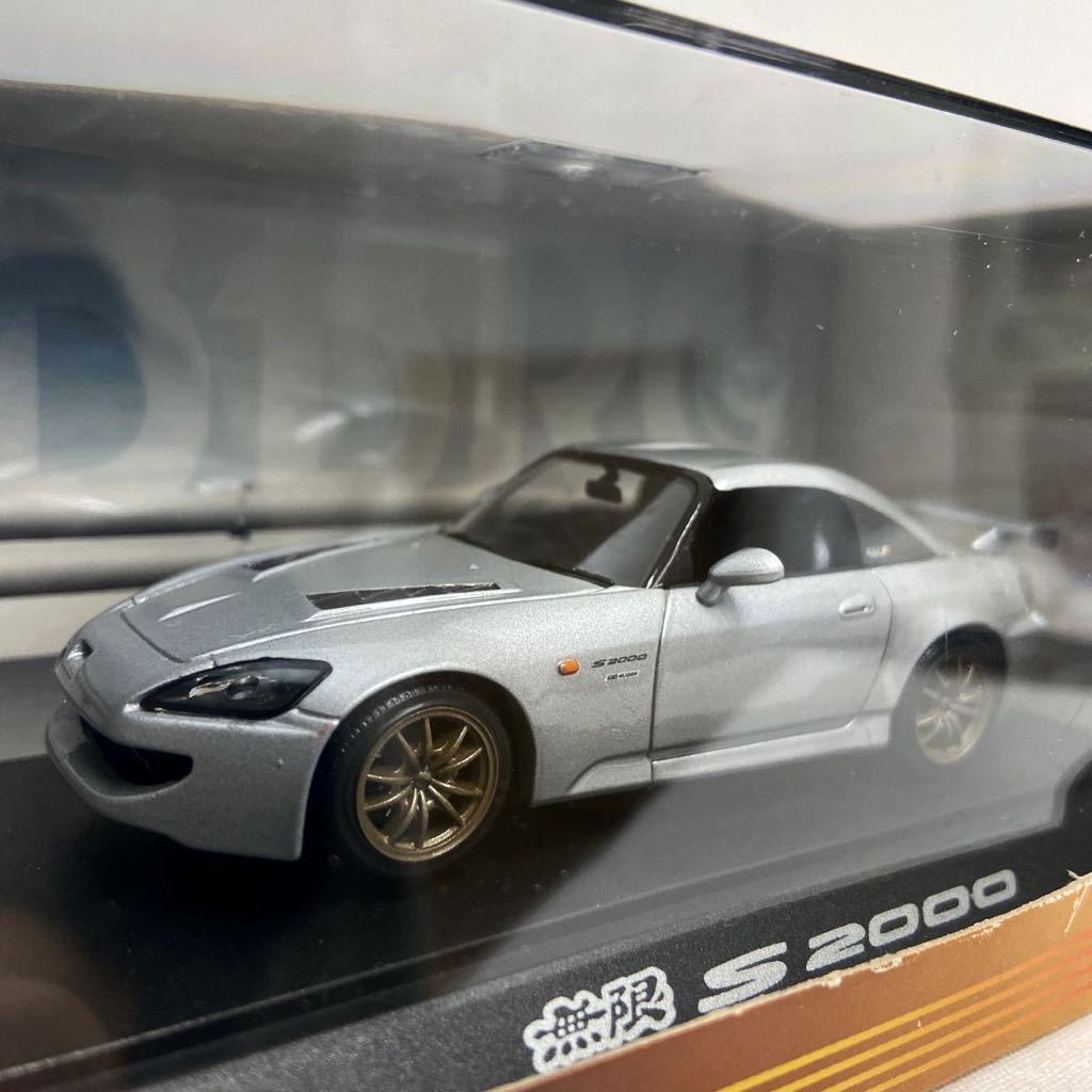 EBBRO 1/43 HONDA MUGEN S2000 Silver エブロ ホンダ 無限 AP1/2 シルバー VTEC ミニカー モデルカー 旧車 国産名車_画像1