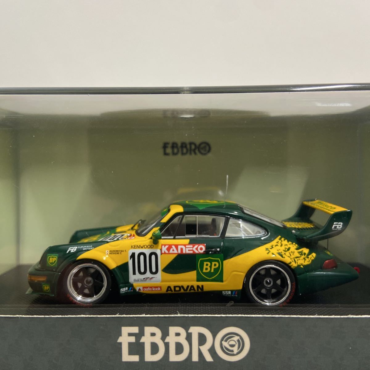 EBBRO 1/43 BP OIL Porsche Turbo GT1 JGTC 1995年 #100 高橋国光 土屋圭市 エブロ ポルシェ 911 964 ターボ 旧車 ミニカー モデルカー_画像4