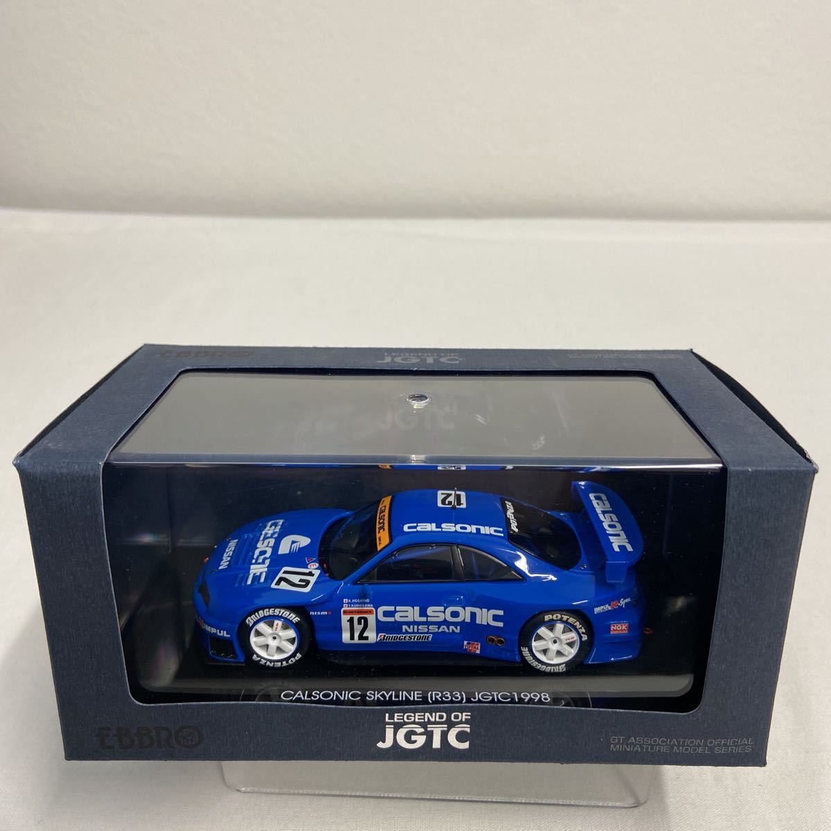 EBBRO 1/43 CALSONIC NISSAN SKYLINE GT-R R33 JGTC 1998年 #12 星野一義 エブロ カルソニック 日産スカイライン bcnr33 ミニカー_画像2