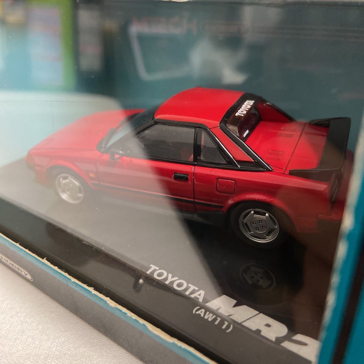 MTECH 1/43 TOYOTA MR2 AW11 Red Epo k company M Tec Toyota red old car minicar model car domestic production famous car 