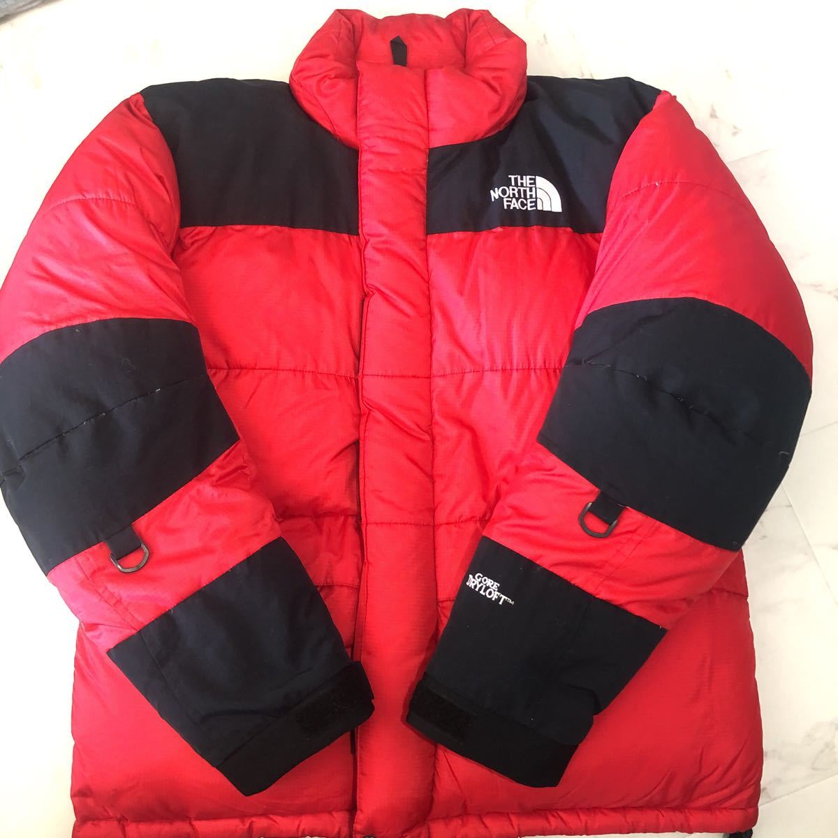 THE NORTH FACE バルトロ ライトダウンジャケット 美品 レッド ブラック ノースフェイス 切替 L ビッグサイズ_画像1