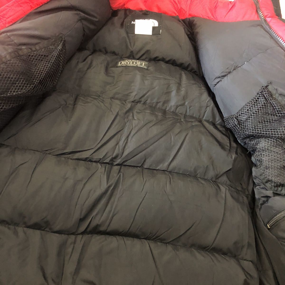 THE NORTH FACE バルトロ ライトダウンジャケット 美品 レッド ブラック ノースフェイス 切替 L ビッグサイズ_画像4