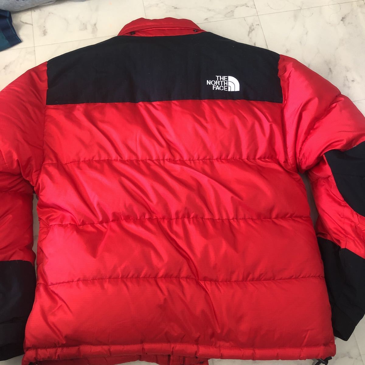 THE NORTH FACE バルトロ ライトダウンジャケット 美品 レッド ブラック ノースフェイス 切替 L ビッグサイズ_画像3