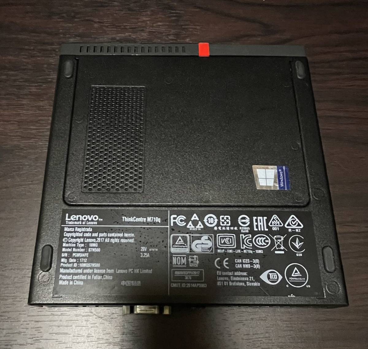 中古美品LenovoThinkCentre Core i3-7100T 大容量新品SSD500GB ライセンス認証済みWIN10クリーンインストール済み　本体＋ACアダプター付き_画像4