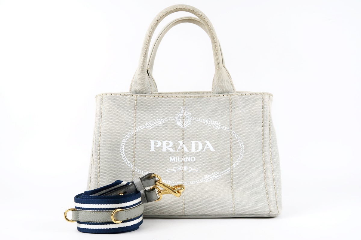 超ポイント祭?期間限定】 デニム カナパ プラダ 【美品】PRADA 2WAY