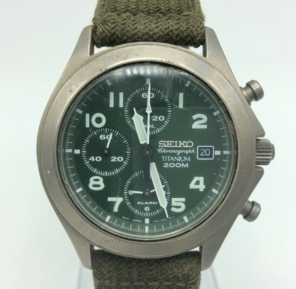 オリジナル SEIKO腕時計 CHRONOGRAPH TITANIUM 7T62 ecousarecycling.com