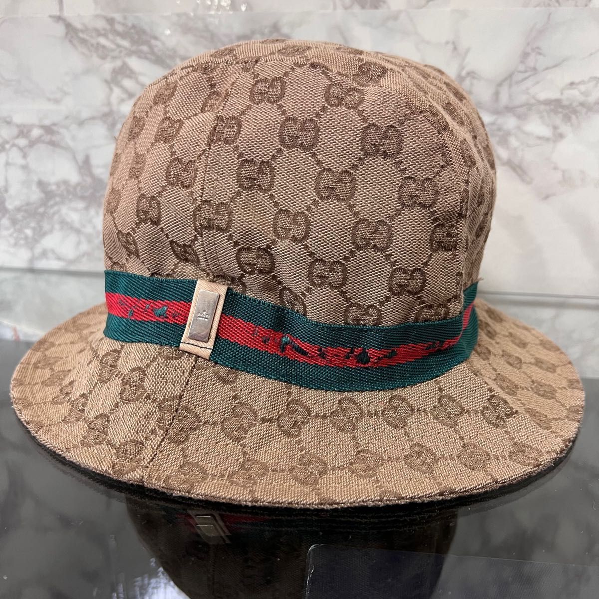 GUCCI グッチ バケットハット バケハ シェリーライン イタリア製 デジタル加工 GG キャップ スプリーム