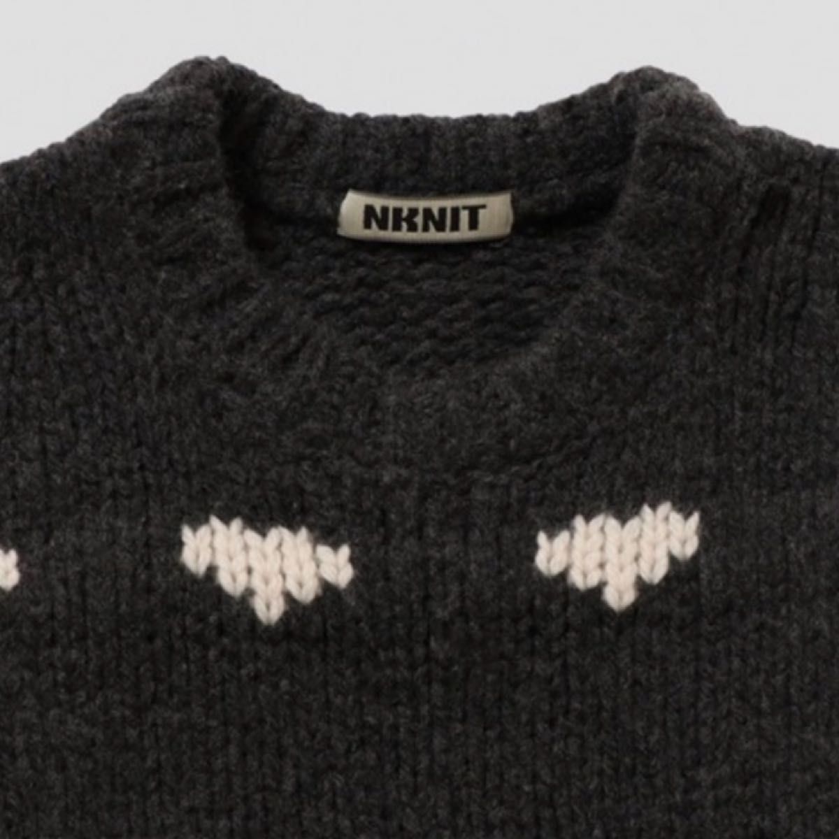 NKNIT short pattern knit ハートニット