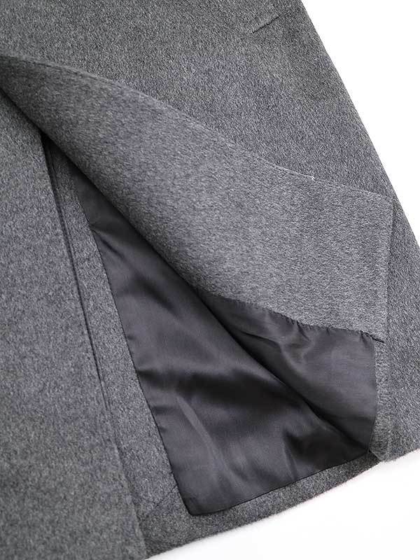 LARDINI ラルディーニ ウールフィールドチェスターコート グレー