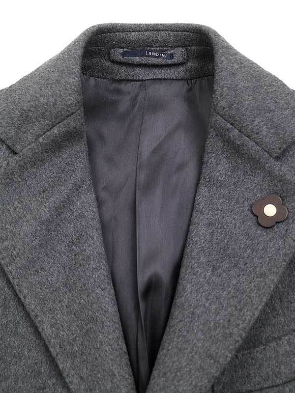 LARDINI ラルディーニ ウールフィールドチェスターコート グレー
