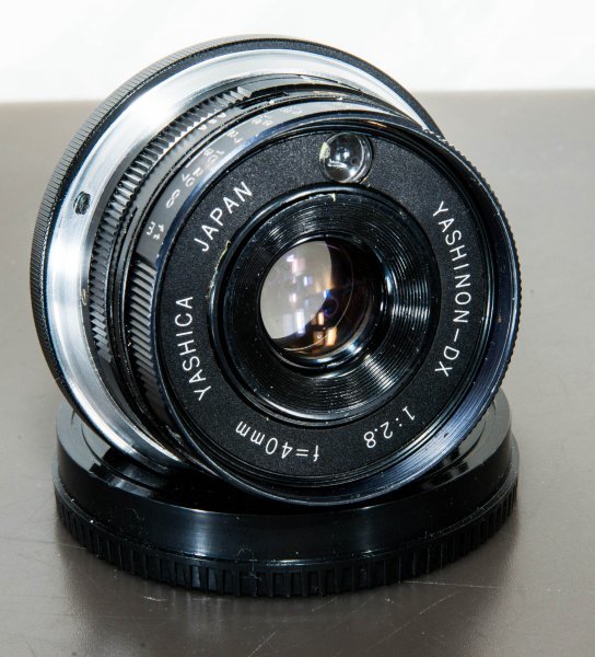 【改造レンズ】YASHINON-DX 2.8/40mm【YASHICA エレクトロ35MC】富岡光学製のレンズをSONY Eマウント用レンズに改造_画像1