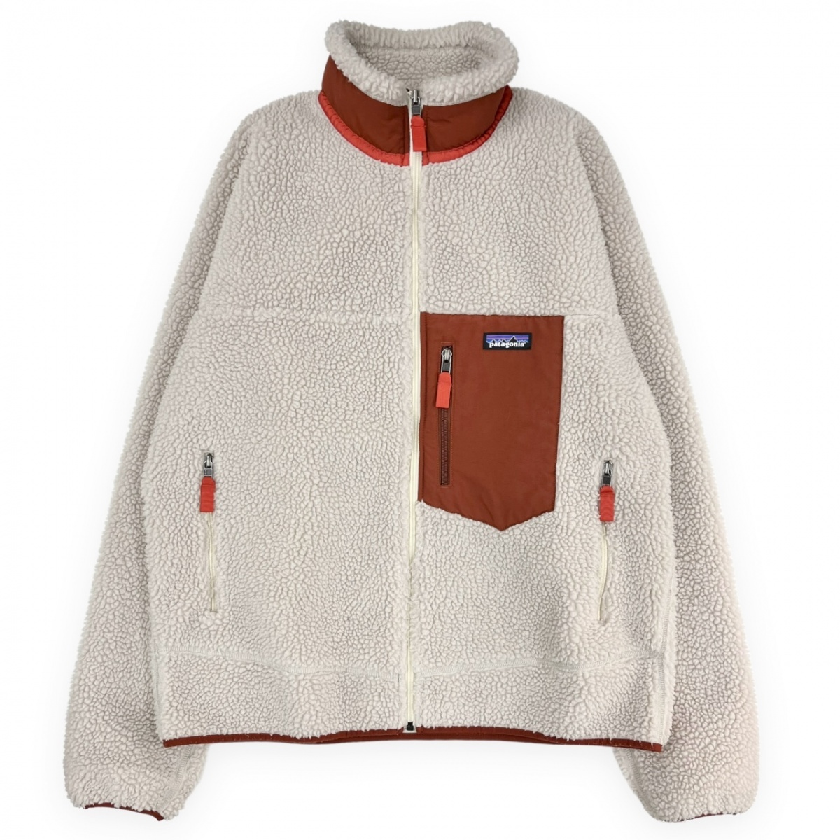 大勧め パタゴニア PATAGONIA 20年製 美品 Classic ベージュ×オレンジ