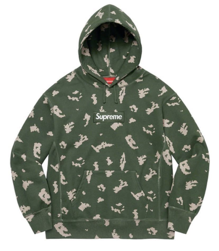 定番 【完売品!入手困難!】SUPREME ボックスロゴ フーディー olive