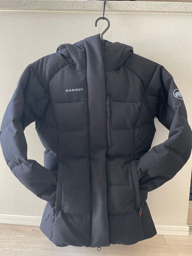 ★中古品★MAMMUT/マムート Roseg IN Hooded Jacket AF Women XSサイズ black/黒_画像1