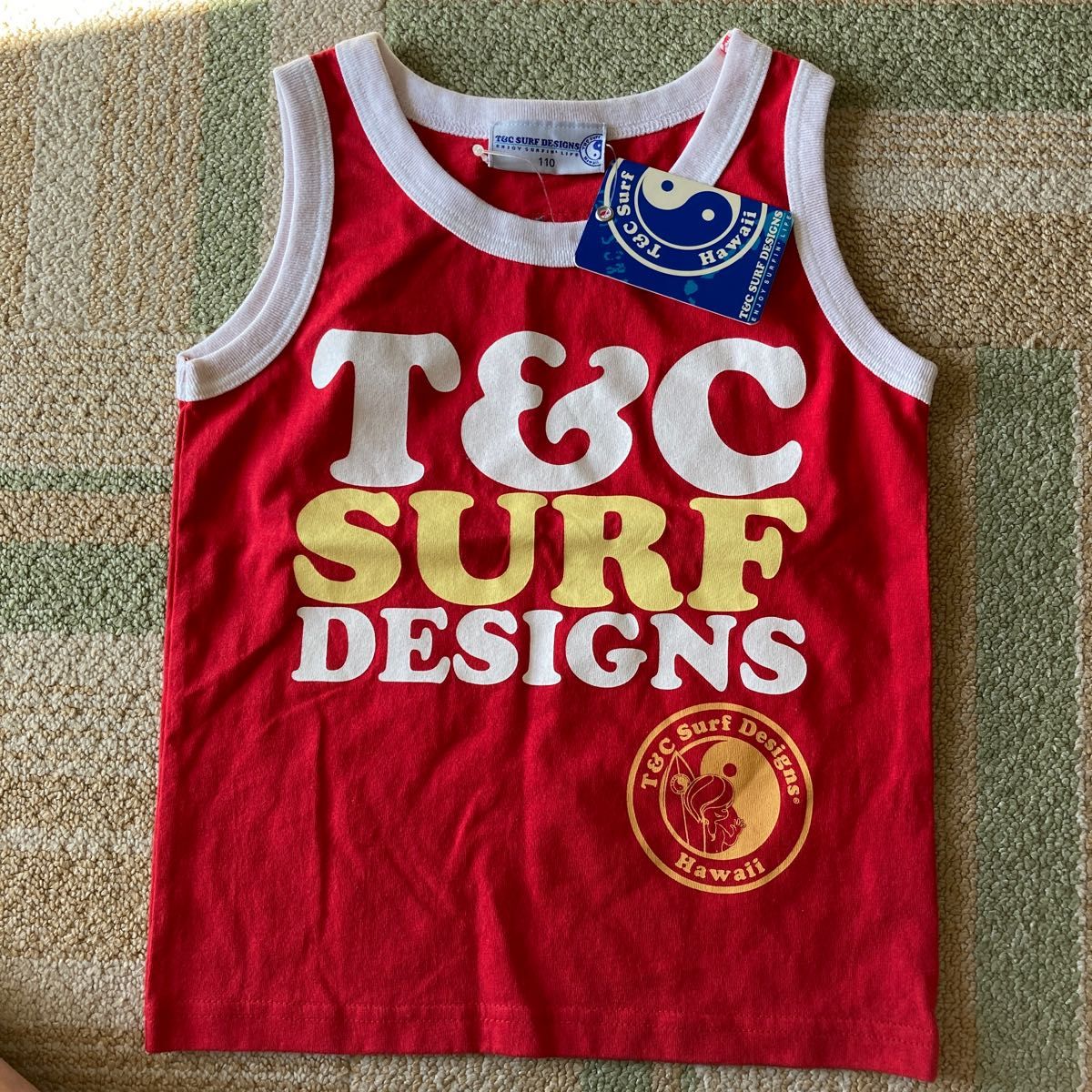 T&C SURF DESIGNS タンクトップ　赤　110