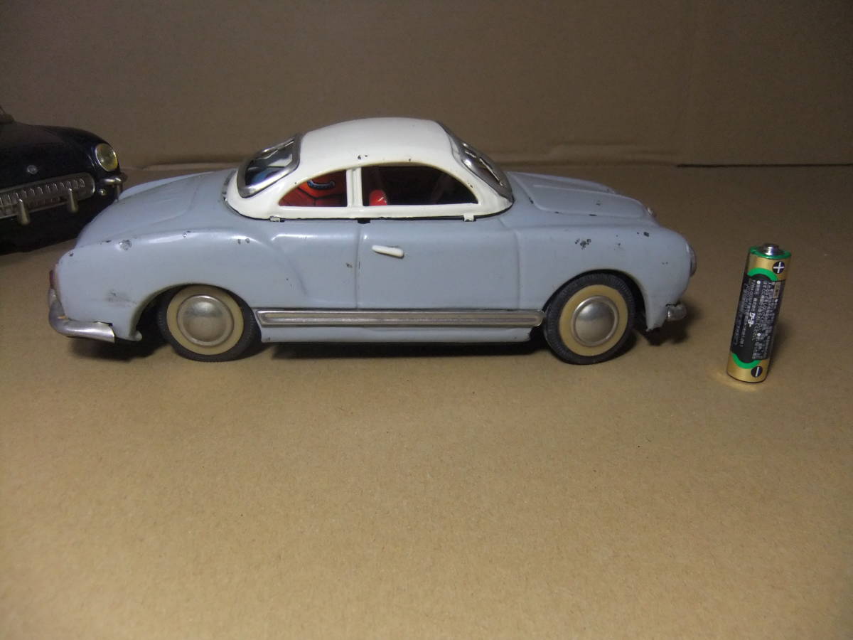  retro large car toy minicar classic car 2 pcs. set tin plate car model Showa Retro Vintage Tomica plastic model 