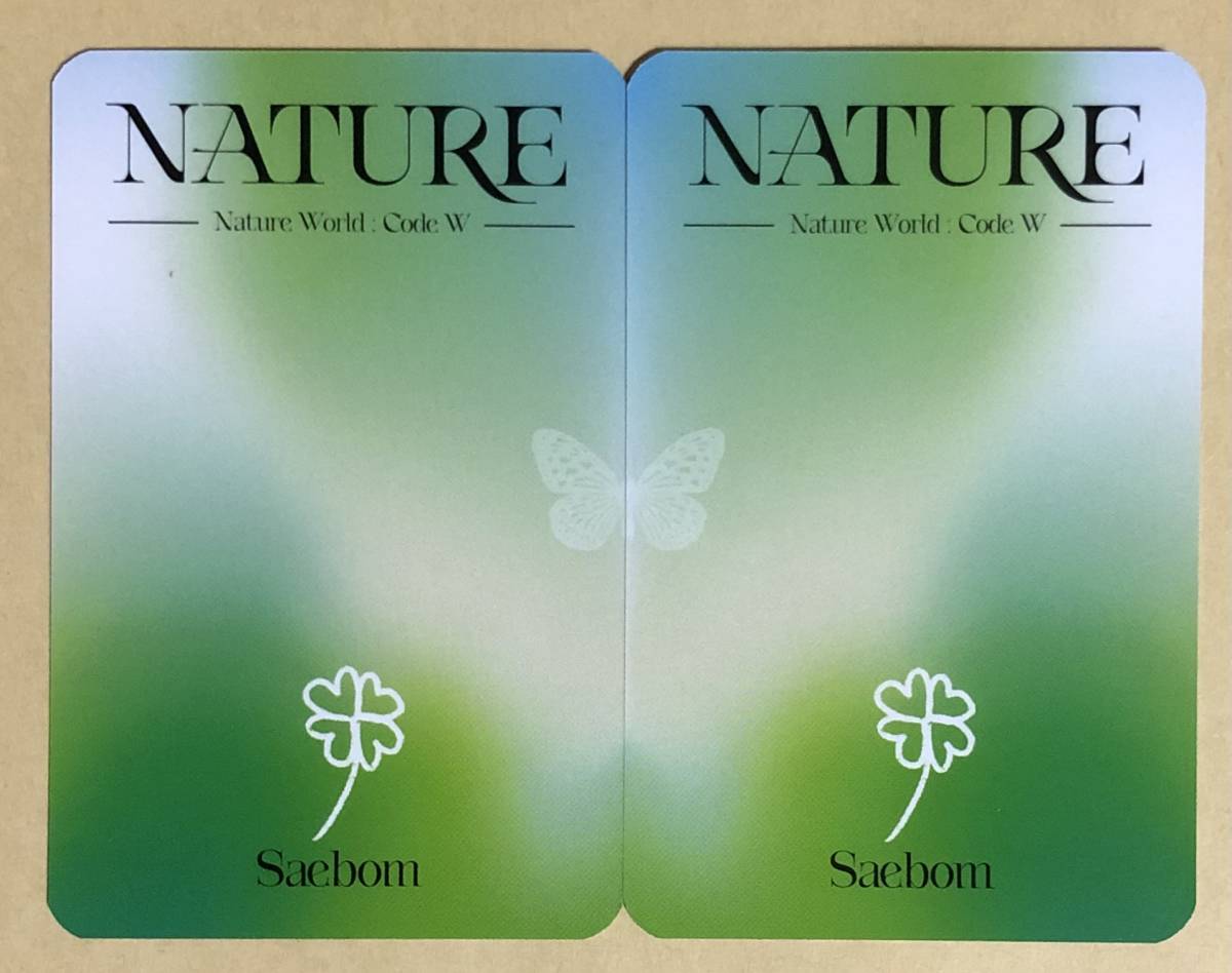 NATURE セボム SAEBOM 3rd mini album nature world code:W LIMBO