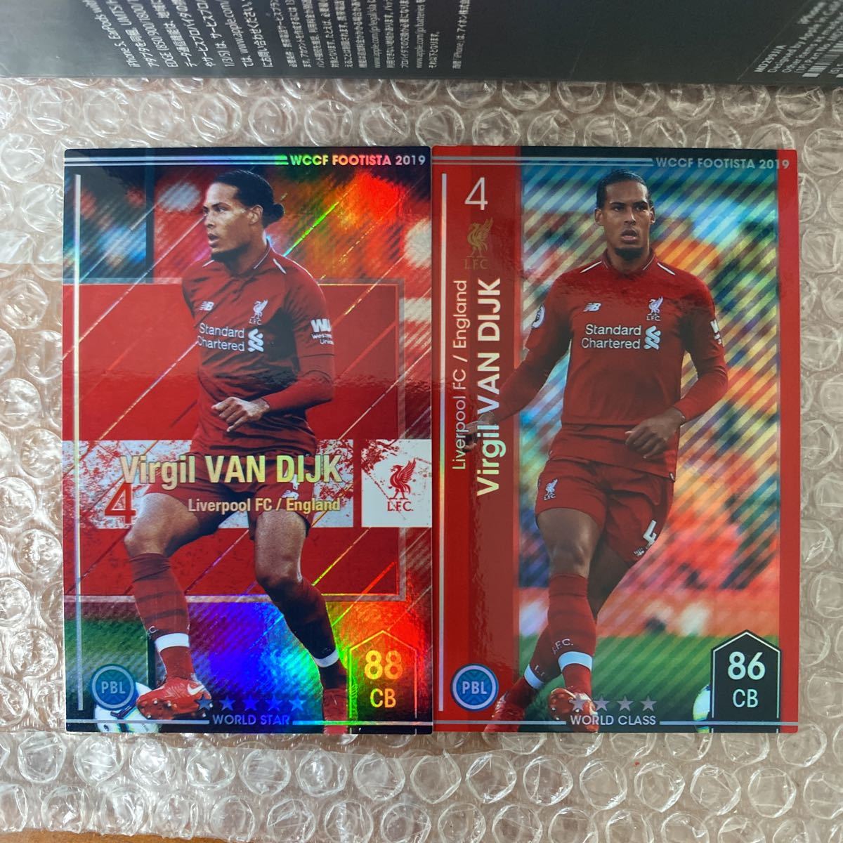 ◆WCCF FOOTISTA 2019 フィルジル・ファン・ダイク Virgil VAN DIJK Liverpool F19-2◆_画像1