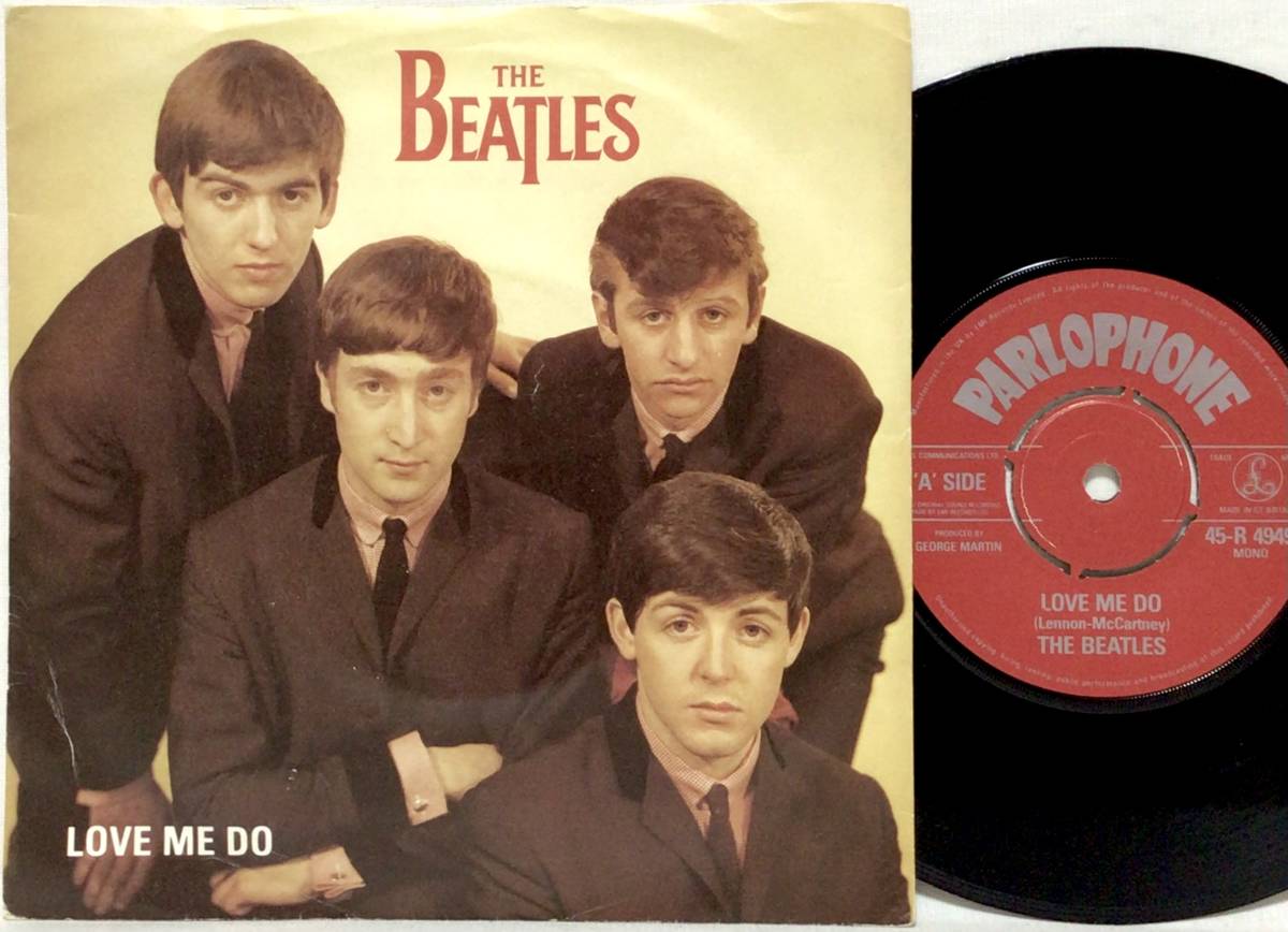 英7】 THE BEATLES / LOVE ME DO / P.S. I LOVE YOU / 1982 UK盤 赤