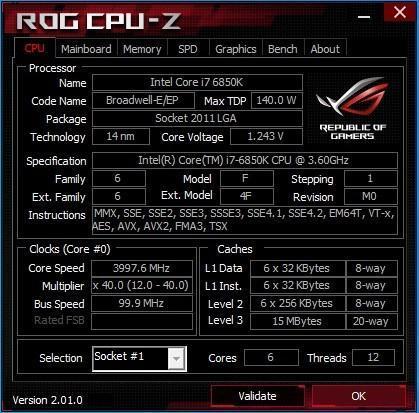 Intel Core i7-6850K 【3.6GHz/LGA2011-3】ターボ・ブースト(最大：3.8GHz) _画像3
