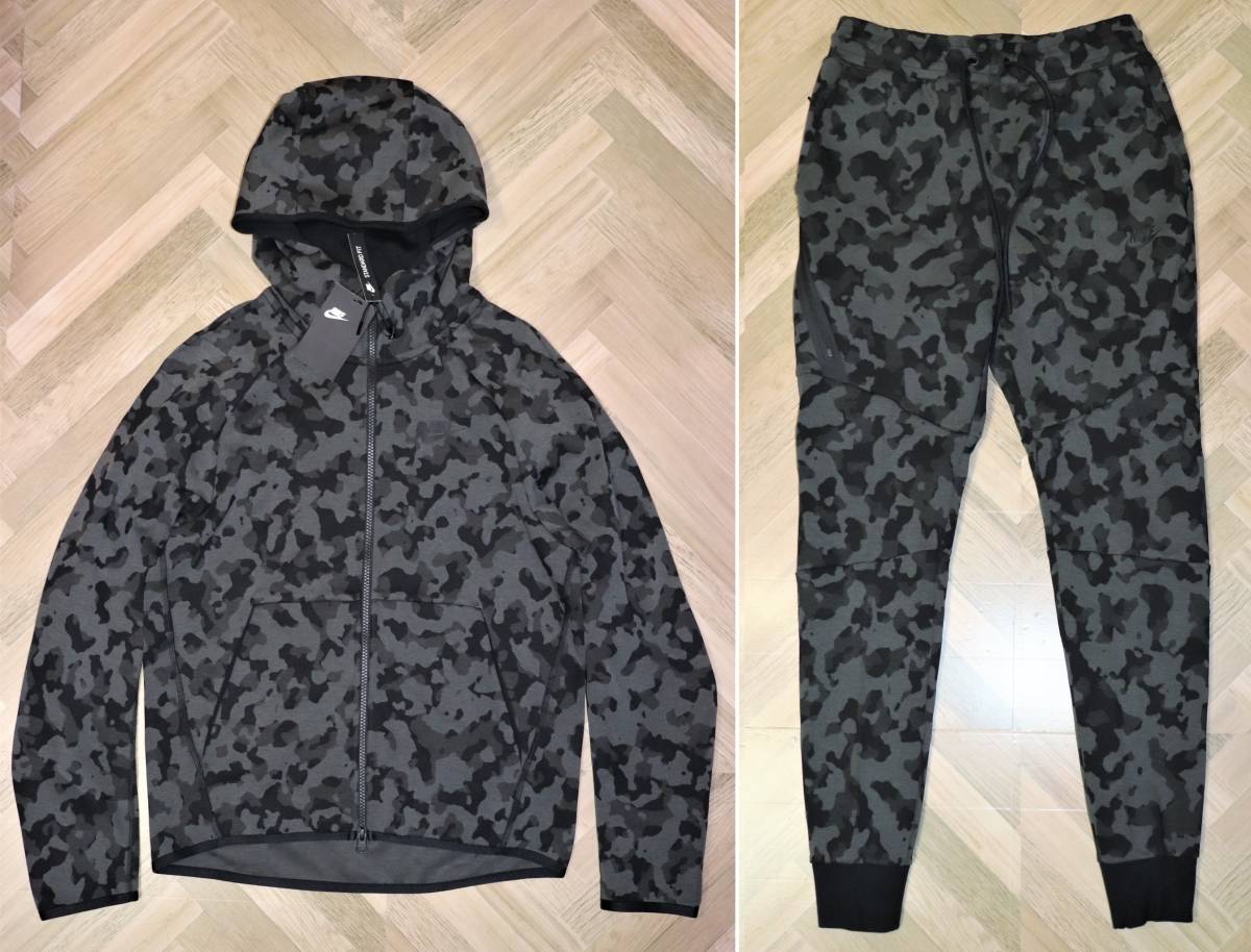  special price prompt decision [ unused ] NIKE * Tech Fleece AOP Full Zip Hoodie & Jogger Pant top and bottom set (S size ) * Nike Tec fleece camouflage 