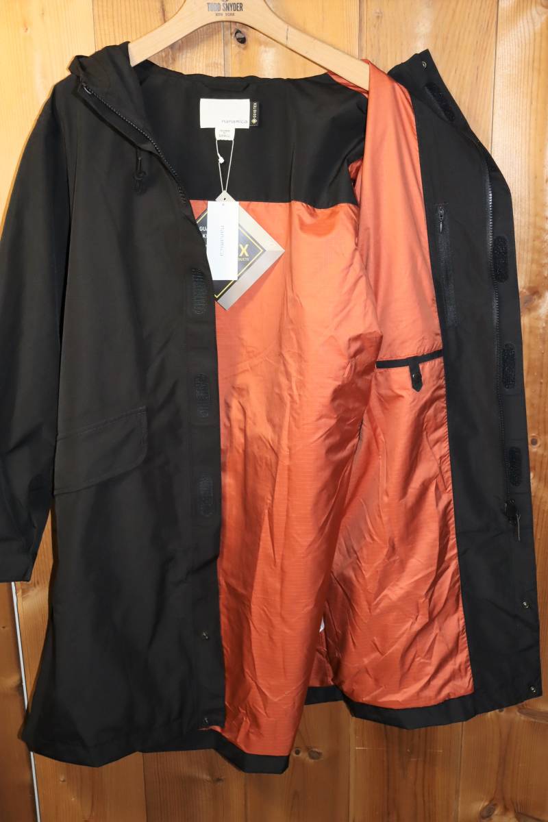 ナナミカ ゴアテックス コート SUBF921 ブラック×オレンジ Mサイズ