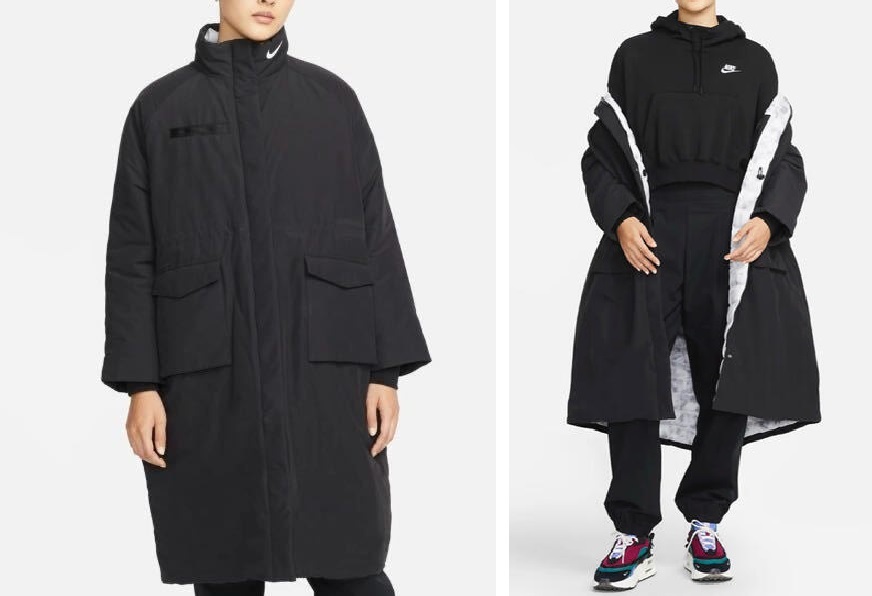 特価即決【未使用】 NIKE ★ WMNS NSW TFRPL REVIVAL FZ L/S PARKA (XLサイズ) ★ ナイキ エコダウン ロングコート DD4651 定価2万7500円_画像4