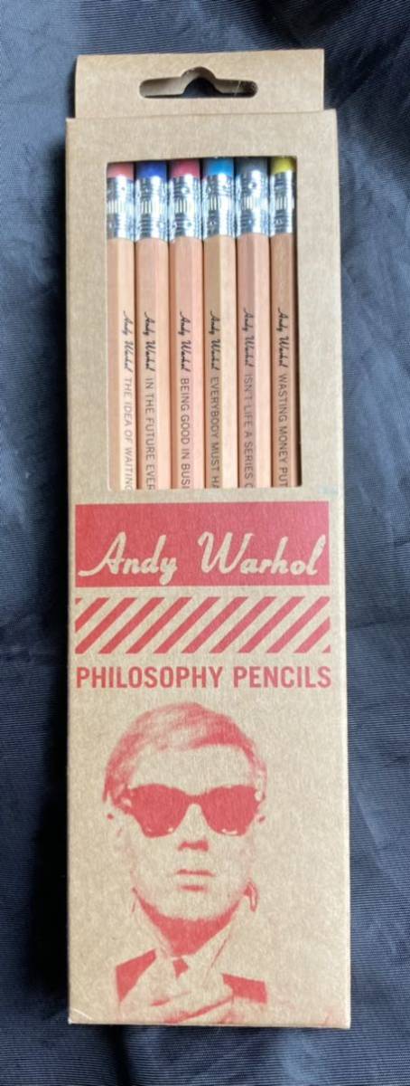 【新品】Andy Warhol 鉛筆 PHILOSOPHY PENCILS【定価1188円】文房具 デッドストック ガリソン アンディウォーホル Pencil Set 芸術 レア_画像1